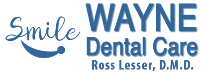 The image is a logo featuring the text  Smile Wayne  with the tagline  Dentist  underneath, and there s a graphic of a tooth.